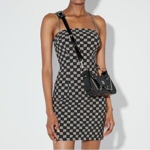 Misbhv Monogram Spaghetti Mini Dress Sz XS‎